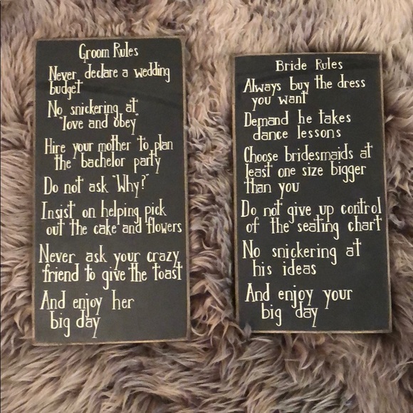 Collins Other - 👰 Bride/Groom🤵 Rules